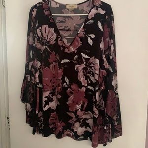 Diana Belle multi-color blouse